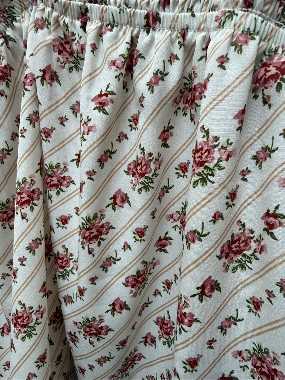 Hint of Blush Babydoll Floral Cottagecore Dress - Picture 3 of 10